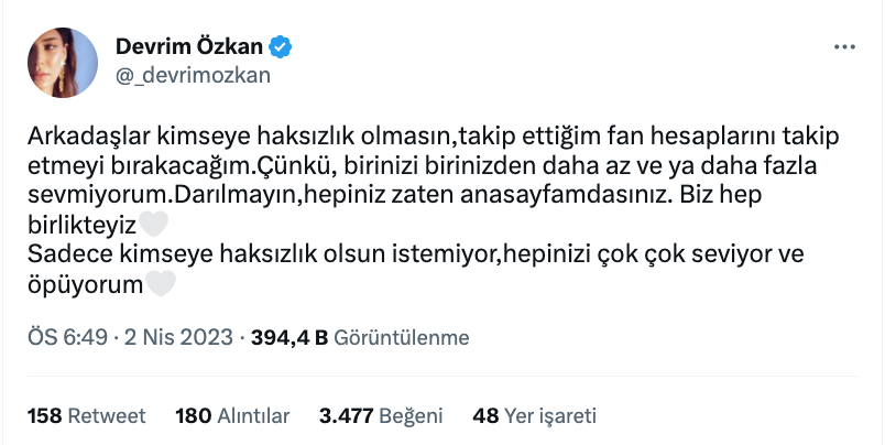 devrim ozkan in fan sayfalariyla ilgili karari sosyal medyada gundem oldu 